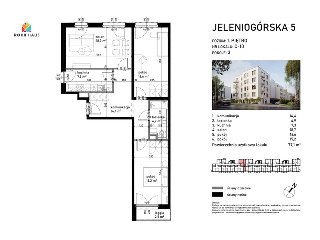 Mieszkanie w inwestycji Jeleniogórska 5, symbol C/10 » nportal.pl