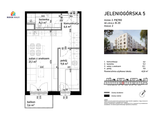 Mieszkanie w inwestycji Jeleniogórska 5, symbol B/20 » nportal.pl