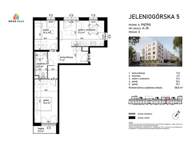 Mieszkanie w inwestycji Jeleniogórska 5, symbol A/35 » nportal.pl