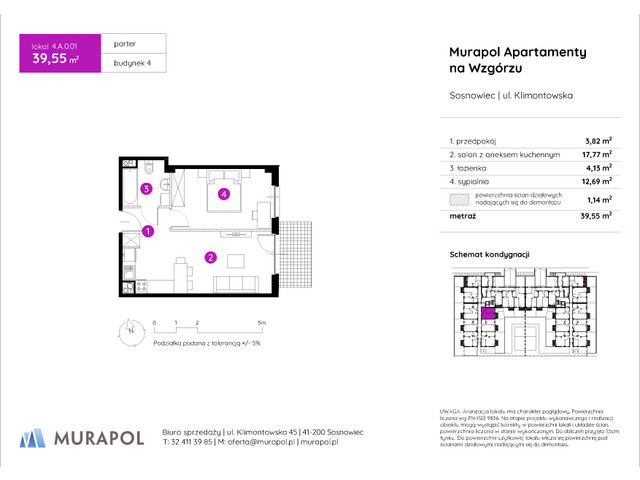 Mieszkanie w inwestycji Murapol Apartamenty Na Wzgórzu, symbol 4.A.0.01 » nportal.pl