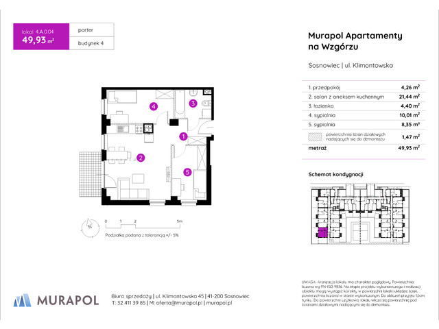 Mieszkanie w inwestycji Murapol Apartamenty Na Wzgórzu, symbol 4.A.0.04 » nportal.pl