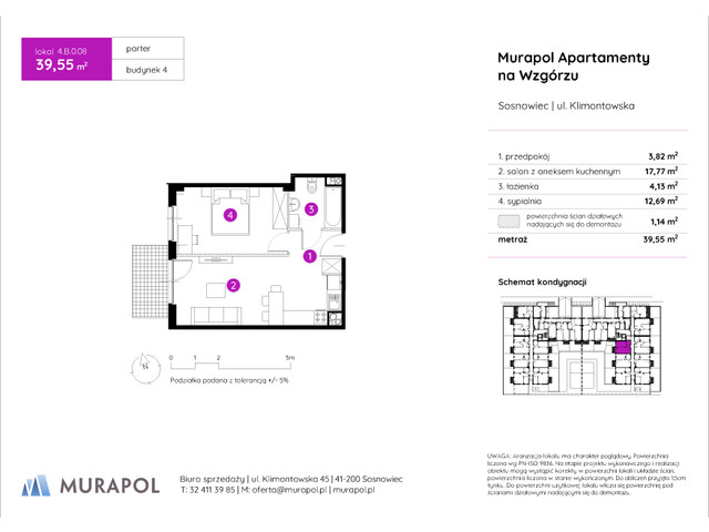 Mieszkanie w inwestycji Murapol Apartamenty Na Wzgórzu, symbol 4.B.0.08 » nportal.pl