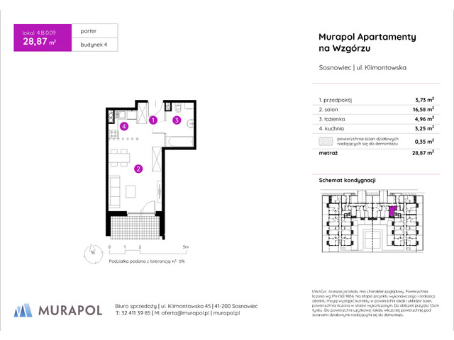 Mieszkanie w inwestycji Murapol Apartamenty Na Wzgórzu, symbol 4.B.0.09 » nportal.pl