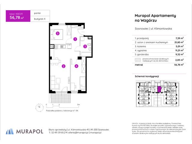 Mieszkanie w inwestycji Murapol Apartamenty Na Wzgórzu, symbol 4.B.0.11 » nportal.pl