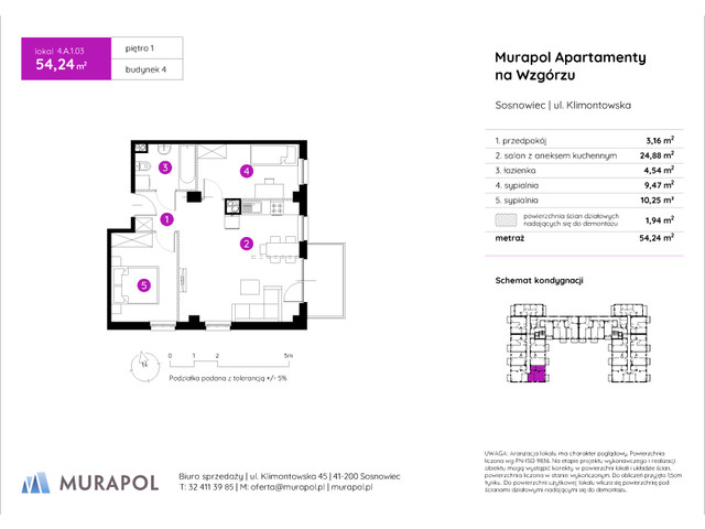 Mieszkanie w inwestycji Murapol Apartamenty Na Wzgórzu, symbol 4.A.1.03 » nportal.pl
