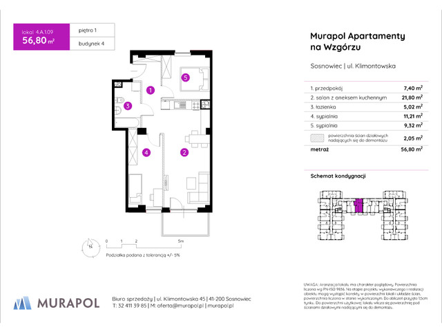 Mieszkanie w inwestycji Murapol Apartamenty Na Wzgórzu, symbol 4.A.1.09 » nportal.pl