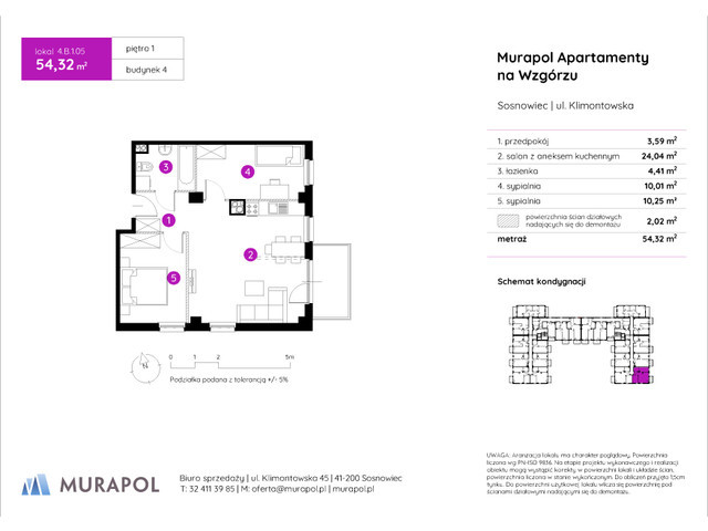 Mieszkanie w inwestycji Murapol Apartamenty Na Wzgórzu, symbol 4.B.1.05 » nportal.pl