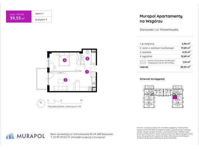 Mieszkanie w inwestycji Murapol Apartamenty Na Wzgórzu, symbol 4.B.1.08 » nportal.pl