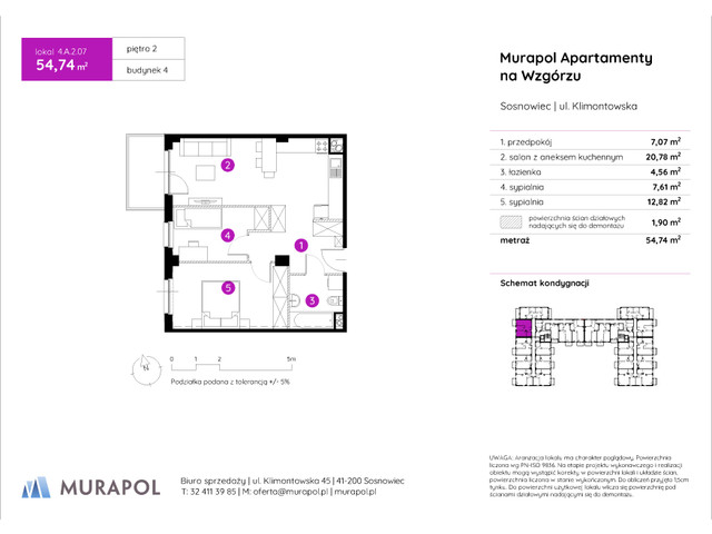 Mieszkanie w inwestycji Murapol Apartamenty Na Wzgórzu, symbol 4.A.2.07 » nportal.pl