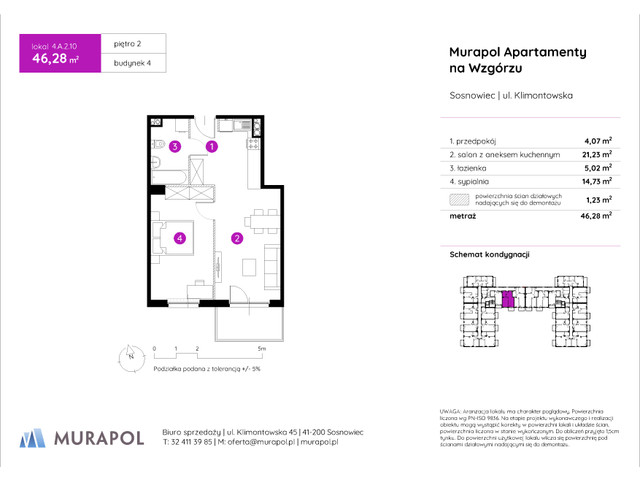 Mieszkanie w inwestycji Murapol Apartamenty Na Wzgórzu, symbol 4.A.2.10 » nportal.pl