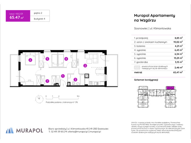 Mieszkanie w inwestycji Murapol Apartamenty Na Wzgórzu, symbol 4.B.2.01 » nportal.pl