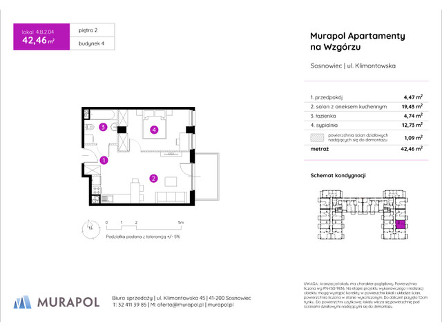 Mieszkanie w inwestycji Murapol Apartamenty Na Wzgórzu, symbol 4.B.2.04 » nportal.pl