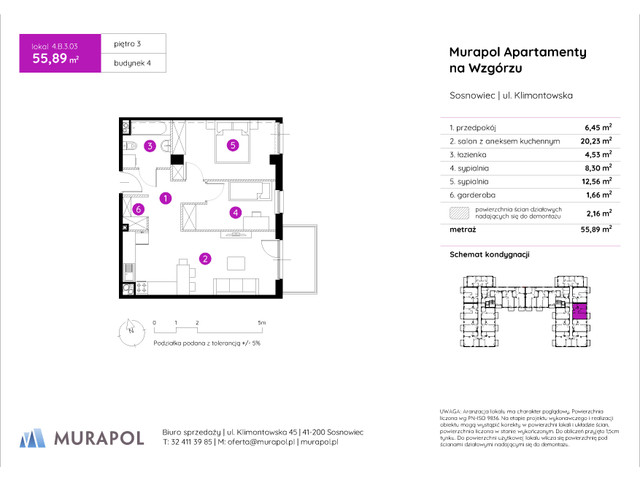 Mieszkanie w inwestycji Murapol Apartamenty Na Wzgórzu, symbol 4.B.3.03 » nportal.pl