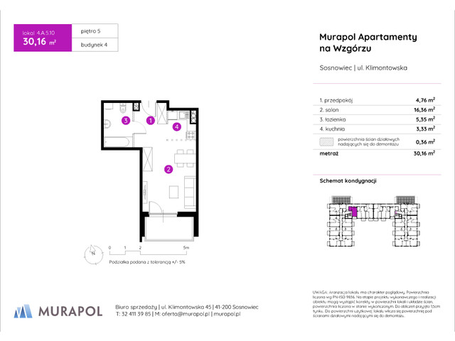 Mieszkanie w inwestycji Murapol Apartamenty Na Wzgórzu, symbol 4.A.5.10 » nportal.pl