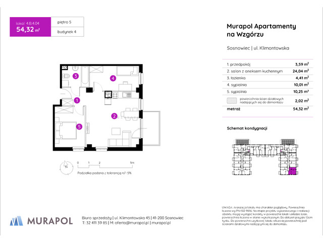 Mieszkanie w inwestycji Murapol Apartamenty Na Wzgórzu, symbol 4.B.5.04 » nportal.pl
