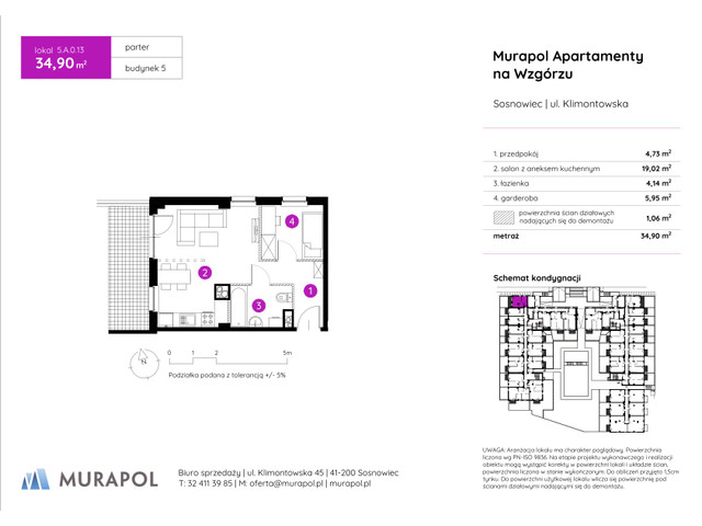 Mieszkanie w inwestycji Murapol Apartamenty Na Wzgórzu, symbol 5.A.0.13 » nportal.pl