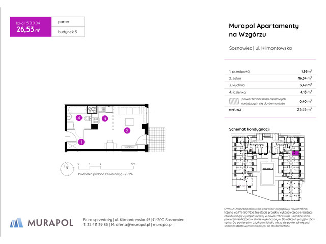 Mieszkanie w inwestycji Murapol Apartamenty Na Wzgórzu, symbol 5.B.0.04 » nportal.pl