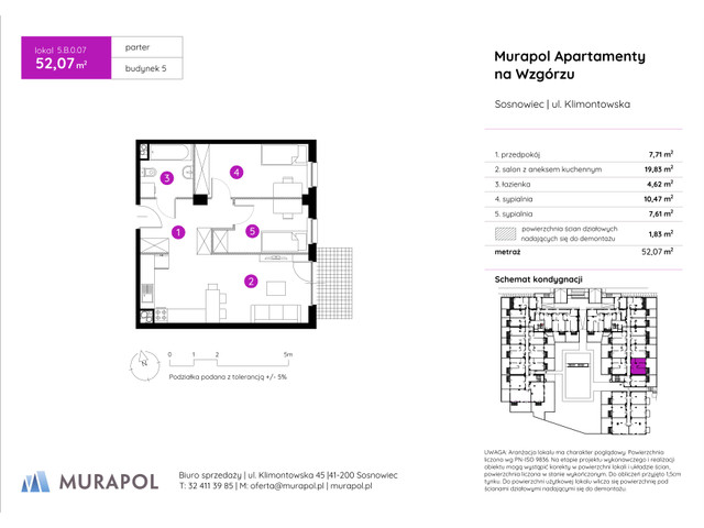 Mieszkanie w inwestycji Murapol Apartamenty Na Wzgórzu, symbol 5.B.0.07 » nportal.pl