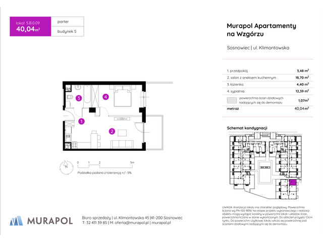 Mieszkanie w inwestycji Murapol Apartamenty Na Wzgórzu, symbol 5.B.0.09 » nportal.pl