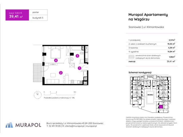 Mieszkanie w inwestycji Murapol Apartamenty Na Wzgórzu, symbol 5.B.0.13 » nportal.pl