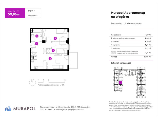 Mieszkanie w inwestycji Murapol Apartamenty Na Wzgórzu, symbol 5.A.1.03 » nportal.pl