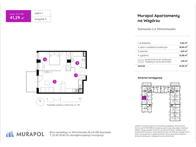Mieszkanie w inwestycji Murapol Apartamenty Na Wzgórzu, symbol 5.A.1.08 » nportal.pl