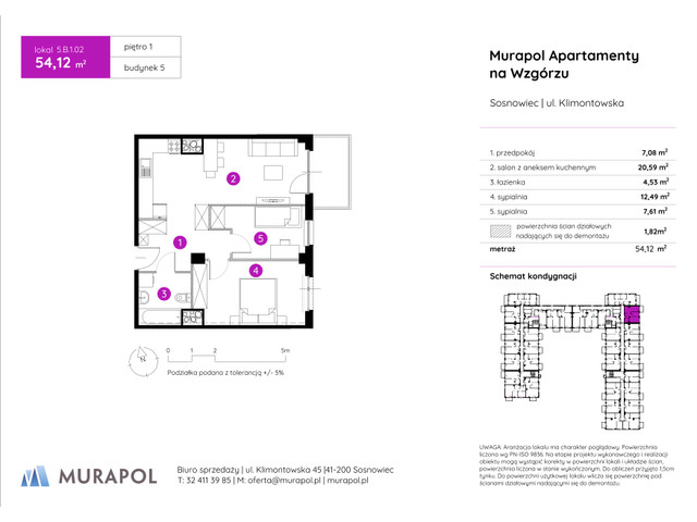 Mieszkanie w inwestycji Murapol Apartamenty Na Wzgórzu, symbol 5.B.1.02 » nportal.pl