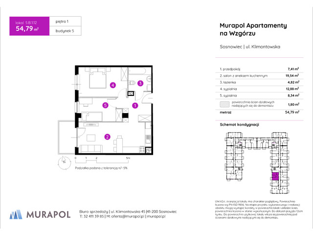Mieszkanie w inwestycji Murapol Apartamenty Na Wzgórzu, symbol 5.B.1.12 » nportal.pl