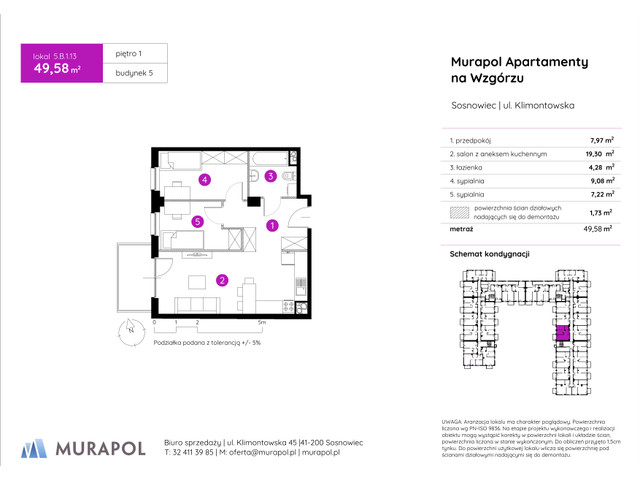 Mieszkanie w inwestycji Murapol Apartamenty Na Wzgórzu, symbol 5.B.1.13 » nportal.pl