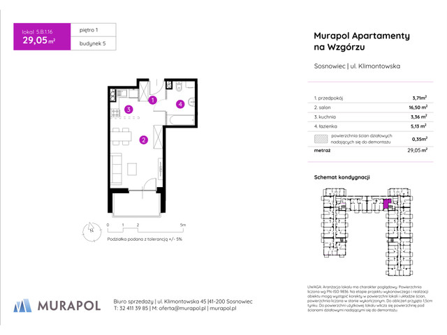 Mieszkanie w inwestycji Murapol Apartamenty Na Wzgórzu, symbol 5.B.1.16 » nportal.pl