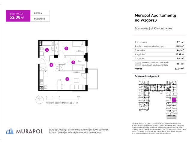 Mieszkanie w inwestycji Murapol Apartamenty Na Wzgórzu, symbol 5.B.2.05 » nportal.pl