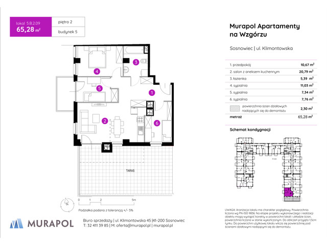 Mieszkanie w inwestycji Murapol Apartamenty Na Wzgórzu, symbol 5.B.2.09 » nportal.pl