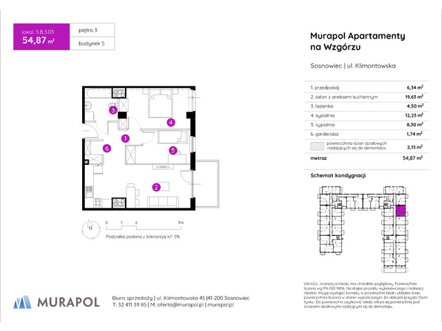 Mieszkanie w inwestycji Murapol Apartamenty Na Wzgórzu, symbol 5.B.3.03 » nportal.pl