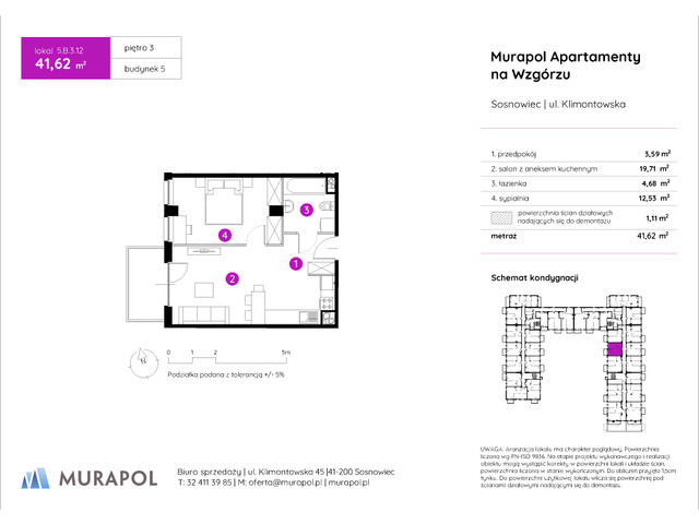 Mieszkanie w inwestycji Murapol Apartamenty Na Wzgórzu, symbol 5.B.3.12 » nportal.pl