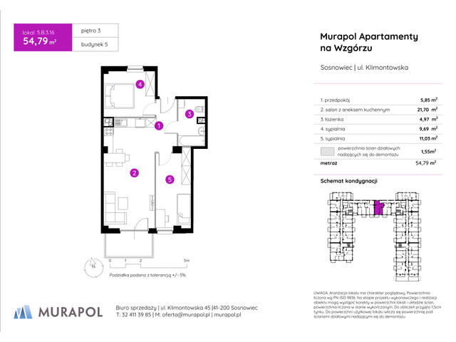 Mieszkanie w inwestycji Murapol Apartamenty Na Wzgórzu, symbol 5.B.3.16 » nportal.pl