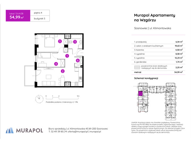 Mieszkanie w inwestycji Murapol Apartamenty Na Wzgórzu, symbol 5.A.4.08 » nportal.pl