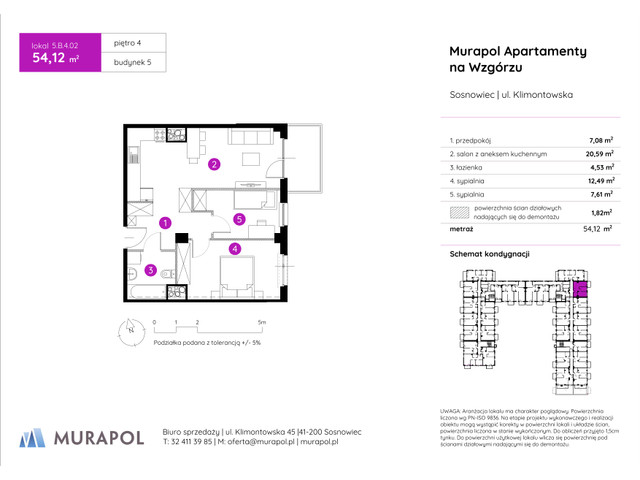 Mieszkanie w inwestycji Murapol Apartamenty Na Wzgórzu, symbol 5.B.4.02 » nportal.pl