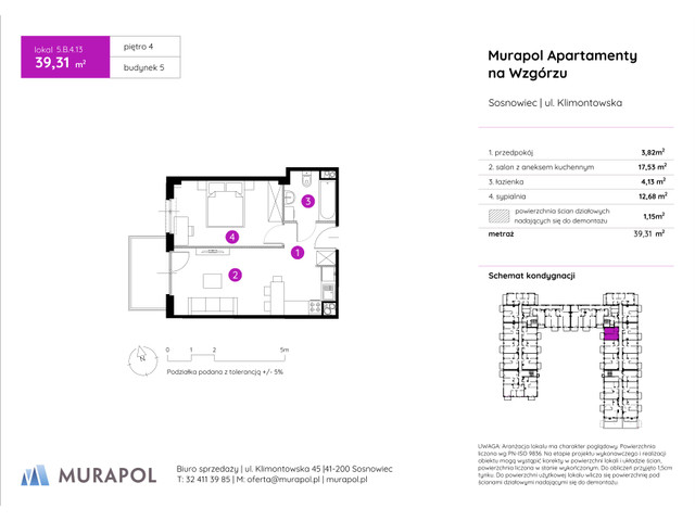 Mieszkanie w inwestycji Murapol Apartamenty Na Wzgórzu, symbol 5.B.4.13 » nportal.pl