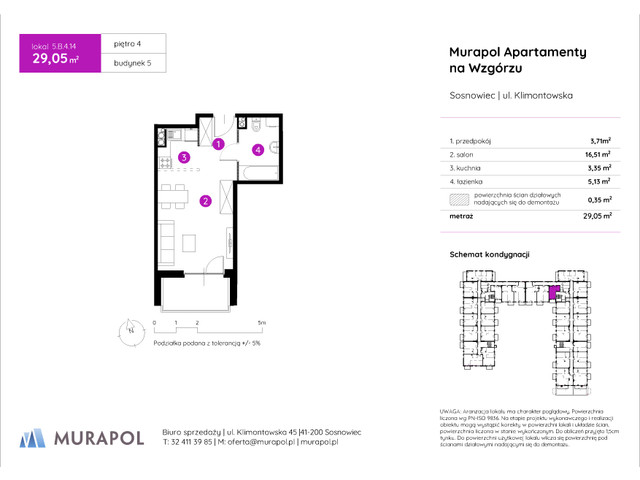 Mieszkanie w inwestycji Murapol Apartamenty Na Wzgórzu, symbol 5.B.4.14 » nportal.pl