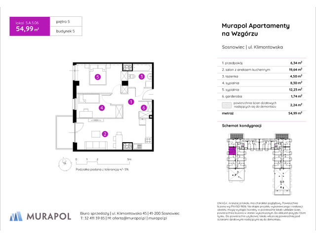 Mieszkanie w inwestycji Murapol Apartamenty Na Wzgórzu, symbol 5.A.5.06 » nportal.pl