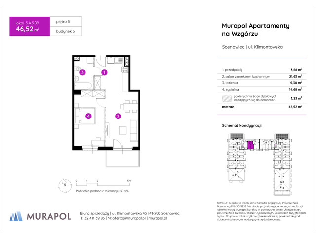 Mieszkanie w inwestycji Murapol Apartamenty Na Wzgórzu, symbol 5.A.5.09 » nportal.pl