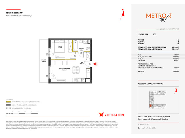 Mieszkanie w inwestycji METRO ART, symbol 8M.105 » nportal.pl