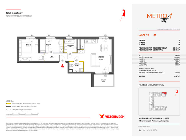 Mieszkanie w inwestycji METRO ART, symbol 9M.24 » nportal.pl