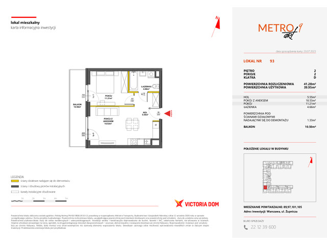 Mieszkanie w inwestycji METRO ART, symbol 9M.93 » nportal.pl
