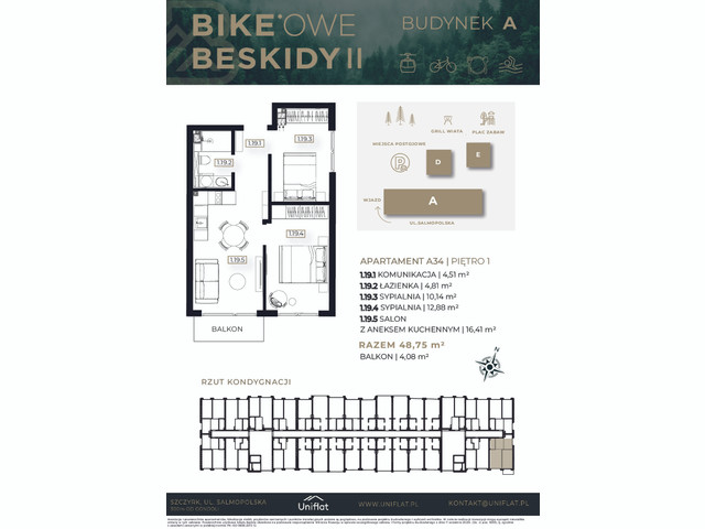 Mieszkanie w inwestycji BIKEowe Beskidy II, symbol 34A » nportal.pl