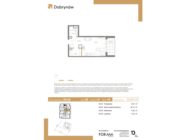 Mieszkanie w inwestycji DOBRYNÓW, symbol D6.02 » nportal.pl