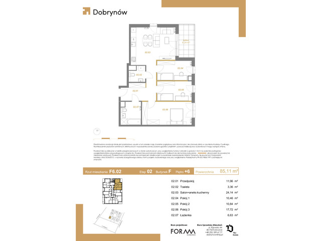 Mieszkanie w inwestycji DOBRYNÓW, symbol F6.02 » nportal.pl