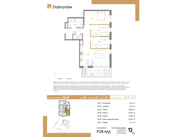 Mieszkanie w inwestycji DOBRYNÓW, symbol G6.02 » nportal.pl