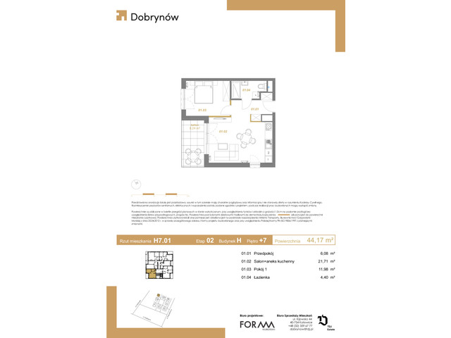 Mieszkanie w inwestycji DOBRYNÓW, symbol H7.01 » nportal.pl