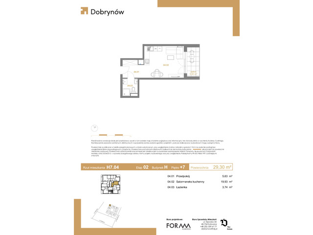 Mieszkanie w inwestycji DOBRYNÓW, symbol H7.04 » nportal.pl
